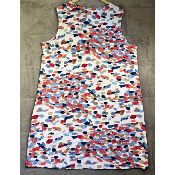 Chico's Dress Size 4/US 20 Multi Color Abstract Sleeveless Boho Tank Knee Length - Picture 4 of 9